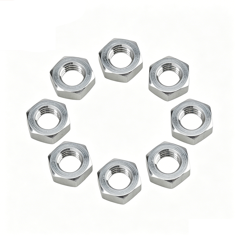 Steel 304 Hex Jam Nuts